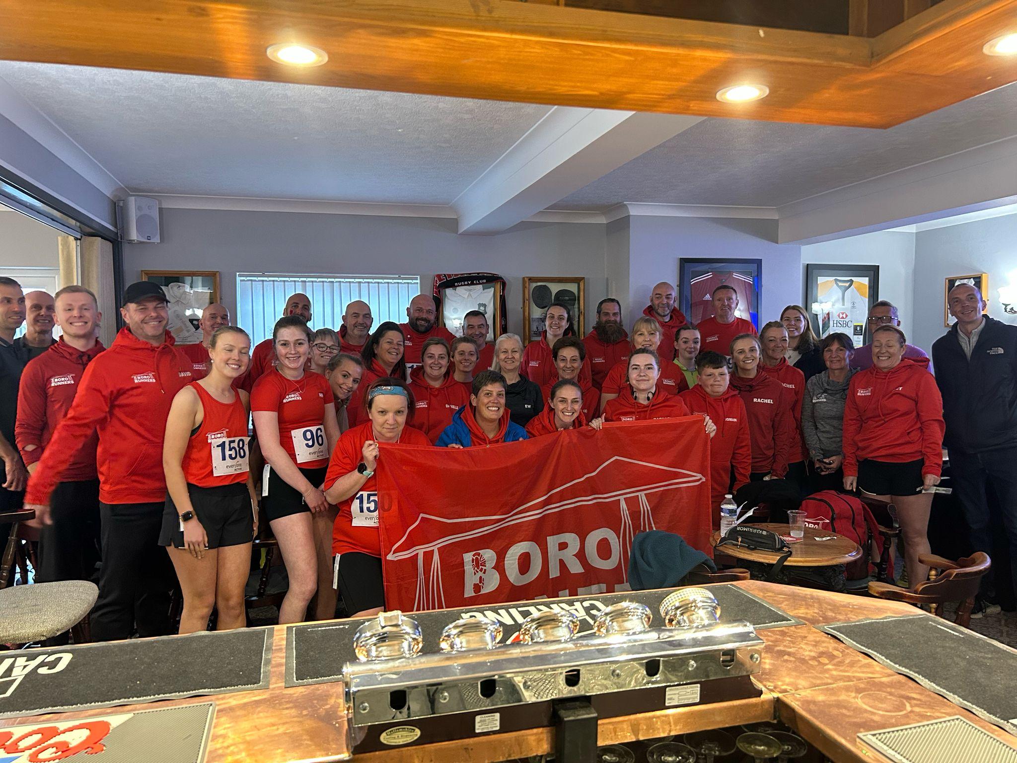 Bororunners at a race day event