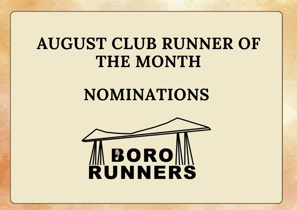 August Club Runner of the Month Nominations